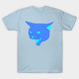 Vaporwave Cat - Blue Raspberry T-Shirt